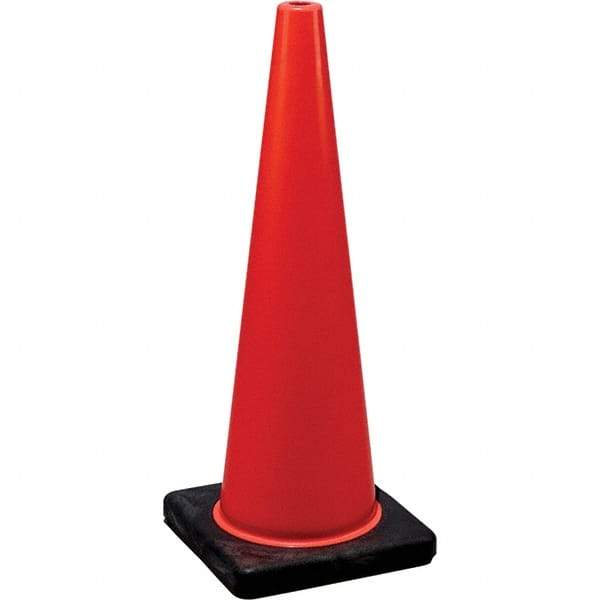 NMC - 18" High, Orange Traffic Cone - 10-1/2" Base Width, Rubber - Americas Industrial Supply