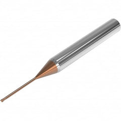 Seco - 1mm, 2 Flute, Single End, Solid Carbide, 0.05mm Corner Radius End Mill - 60mm OAL, 28° Helix, Right Hand Flute, 0.75mm LOC, Right Hand Cut, 15mm Extended Reach - Americas Industrial Supply