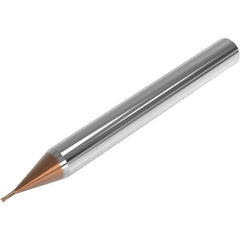 Seco - 0.8mm, 2 Flute, Single End, Solid Carbide, 0.1mm Corner Radius End Mill - 40mm OAL, 28° Helix, Right Hand Flute, 0.6mm LOC, Right Hand Cut, 2.5mm Extended Reach - Americas Industrial Supply