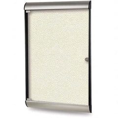 Ghent - Cork Bulletin Boards Style: Enclosed Bulletin Board Color: Ivory - Americas Industrial Supply