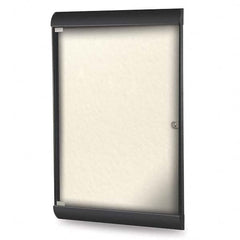 Ghent - Cork Bulletin Boards Style: Enclosed Bulletin Board Color: Ivory - Americas Industrial Supply