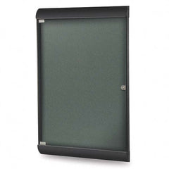 Ghent - Cork Bulletin Boards Style: Enclosed Bulletin Board Color: Ebony - Americas Industrial Supply