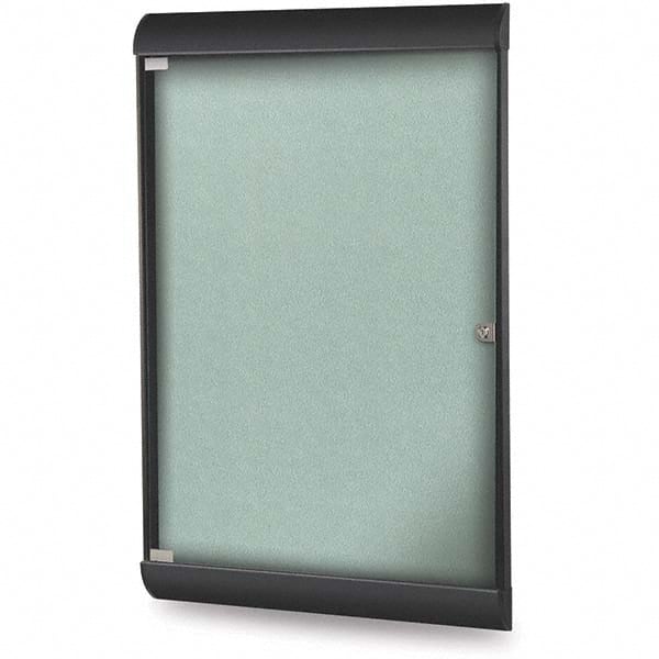 Ghent - Cork Bulletin Boards Style: Enclosed Bulletin Board Color: Stone - Americas Industrial Supply