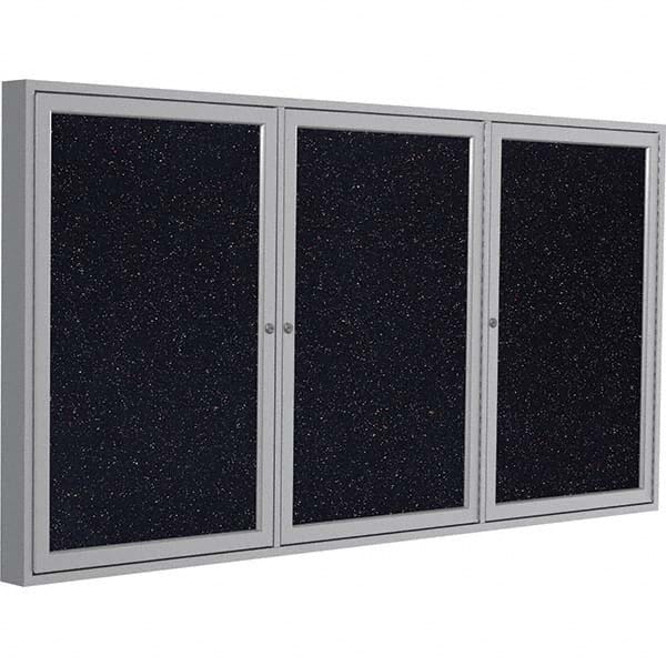 Ghent - Cork Bulletin Boards Style: Enclosed Recycled Rubber Bulletin Board Color: Confetti - Americas Industrial Supply