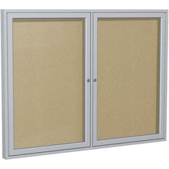 Ghent - Cork Bulletin Boards Style: Enclosed Outdoor Bulletin Board Color: Caramel - Americas Industrial Supply