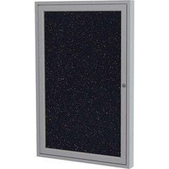 Ghent - Cork Bulletin Boards Style: Enclosed Recycled Rubber Bulletin Board Color: Confetti - Americas Industrial Supply