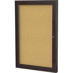 Ghent - Cork Bulletin Boards Style: Enclosed Cork Bulletin Boards Color: Natural Cork - Americas Industrial Supply