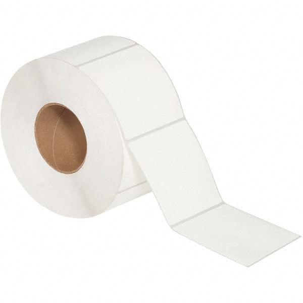 Value Collection - Pack of 4 Rolls, 1,500 Labels per Roll, 4" x 4" White Matte Coated Facestock Thermal Labels - Americas Industrial Supply