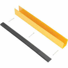 Vestil - 4-7/8" Long, Rubber Rack Guard - Yellow/Black - Americas Industrial Supply