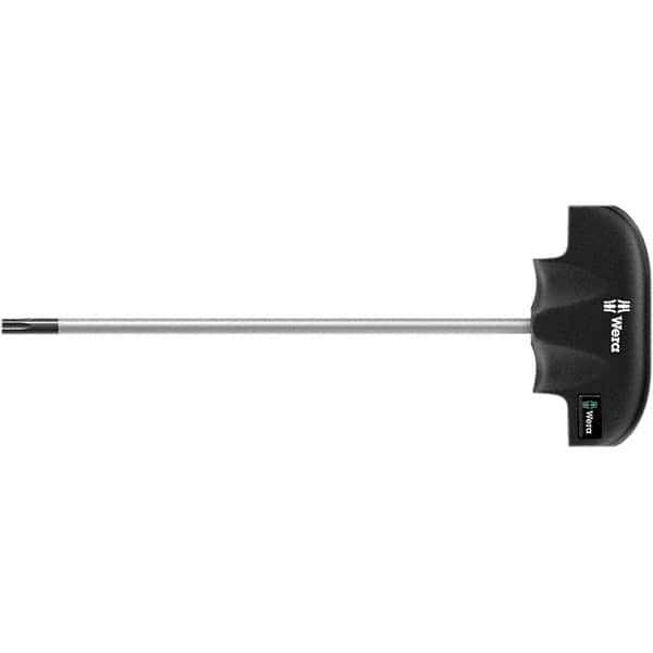 Wera - T6 Torx Driver - 4" Blade Length, 5" OAL, Ergonomic Handle, Chrome Plated Steel - Americas Industrial Supply