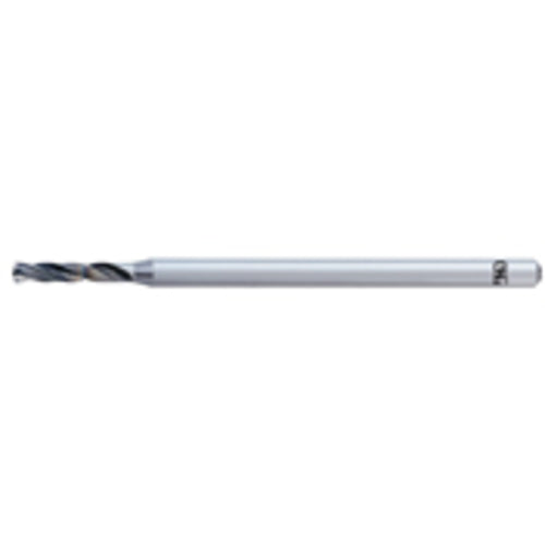 0.9 mm Dia. × 3 mm Shank × 5.4 mm Flute Length × 50 mm OAL, 2xD, IchAda, 2 Flute, No, Solid Carbide Drill - Exact Industrial Supply