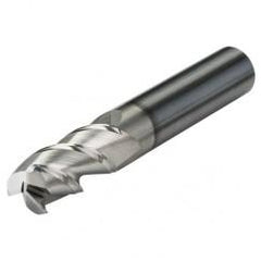 1/4 Dia. x 2-1/2 Overall Length 5-Flute .030 C/R Solid Carbide SE End Mill-Round Shank-Center Cut-Uncoated - Americas Industrial Supply