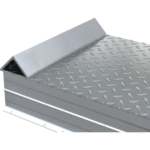 Alum Tread Whl Riser W/ Roll Of Guard 66 × 24 × 12 - Exact Industrial Supply