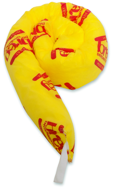 #BHS12Â Hazmat Snake 3" x 48" 12 Per Box - Sponge Absorbents - Americas Industrial Supply