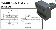 VDI Cut-Off Blade Holder - Form D5 - Part #: CNC86 45.4032 - Americas Industrial Supply