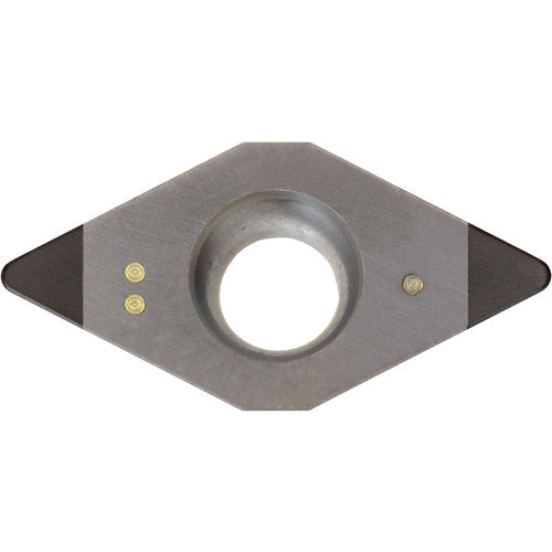 DCMW 3251 KBN70M, 1/64″ Corner Radius, 5/32″ Thick, 3/8″ Inscribed Circle, MEGACOAT, 55 Degree Diamond, Turning Indexable Insert