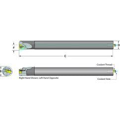 .625 Shank Coolant Thru Boring Bar- for 16IR A60 Style Inserts - Americas Industrial Supply