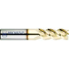 1/4" Dia. - 2-1/2" OAL - Ball Nose-Solid Carbide - ZrN-Ball Nose End Mill-2 FL - Americas Industrial Supply