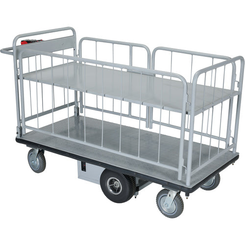 Elec Matl Hndl Cart Sides 1-Shelf 28 × 60 - Exact Industrial Supply