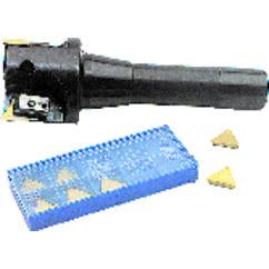 1-1/2'' Cutting Dia. x R8 SH - Holds 3 Insert(s) - Indexable End Mill - Americas Industrial Supply