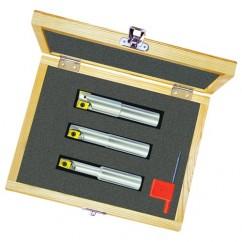 3 Pc. Coolant Thru Indexable End Mill Milling Kit- 3/8; 1/2; 5/8" Dia - Americas Industrial Supply