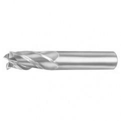 3.5mm Dia. x 57mm Overall Length 2-Flute Square End Solid Carbide SE End Mill-Round Shank-Center Cut-AlTiN - Americas Industrial Supply