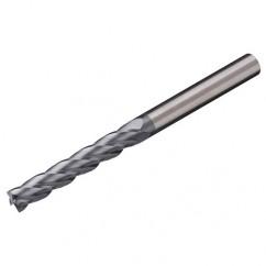 6mm Dia. x 75mm Overall Length 3-Flute Square End Solid Carbide SE End Mill-Round Shank-Center Cut-Uncoated - Americas Industrial Supply