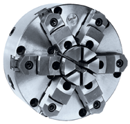 Semi-Steel Easy-Set Lathe Chuck - 10" Plain Mount; 6-Jaw - Americas Industrial Supply