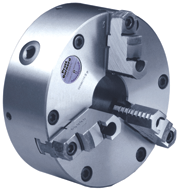Steel Body Setrite Universal Chuck - 15" Plain Mount; 3-Jaw - Americas Industrial Supply
