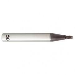 4mm Dia. - 50mm OAL - Carbide - Ball End HP End Mill-2 FL - Americas Industrial Supply