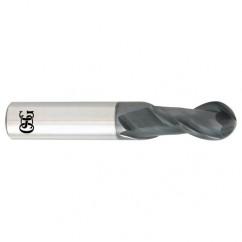 22mm x 22mm x 38mm x 102mm 2Fl Carbide Ball OSG HY-PRO® CARB End Mill-TiALN - Americas Industrial Supply