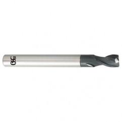 10mm Dia. x 100mm Overall Length 2-Flute 1mm C/R Solid Carbide SE End Mill-Round Shank-Center Cutting-TiALN - Americas Industrial Supply