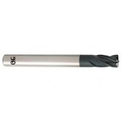 10mm Dia. x 100mm Overall Length 4-Flute 0.5mm C/R Solid Carbide SE End Mill-Round Shank-Center Cutting-TiALN - Americas Industrial Supply