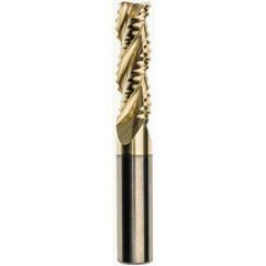 10 x 10 x 30 x 75mm 0.5mm Radius 3 Flute Carbide M233 Streaker Roughing End Mill-ZrN - Americas Industrial Supply