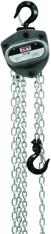 L-100-100WO-20, 1 Ton Hand Chain Hoist with 20' Lift & Overload Protection - Americas Industrial Supply