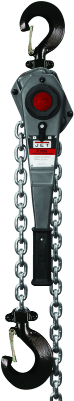 JLH Series 3 Ton Lever Hoist, 10' Lift with Overload Protection & Shipyard Hooks - Americas Industrial Supply