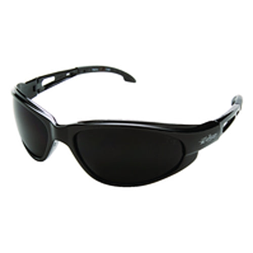 Smoke Lens - Fog & Scratch Resistant - Flex Nylon Black Frame - Americas Industrial Supply