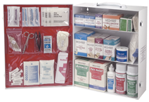 First Aid Kit - 3-Shelf Industrial Cabinet - Americas Industrial Supply