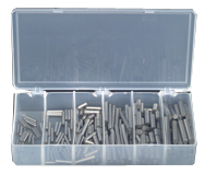Dowel Pin Assortment - Alloy Steel - 1/16 thru 1/4 Dia - Americas Industrial Supply
