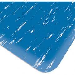 4' x 60' x 1/2" Thick Marble Pattern Mat - Blue - Americas Industrial Supply