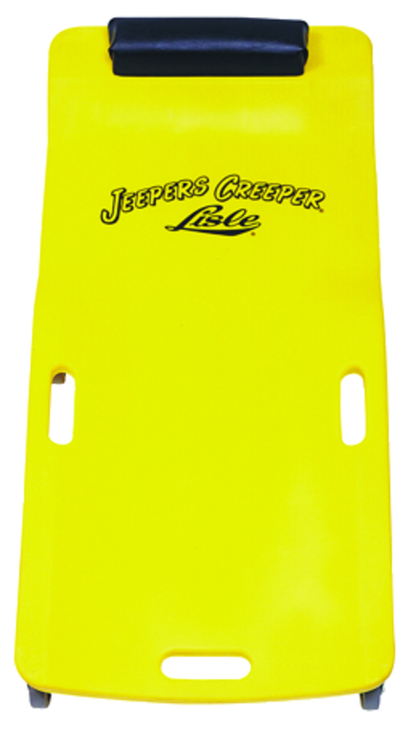 Low Profile Plastic Creeper - Body-fitting Design - Yellow - Americas Industrial Supply
