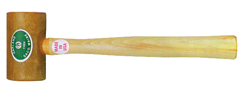 Garland Rawhide Mallet -- 24 oz; Hickory Handle; 2-3/4'' Head Diameter - Americas Industrial Supply