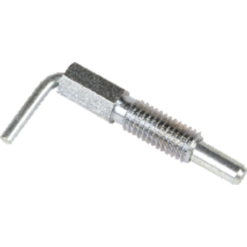 Lever type Steel Plunger 1/4″–20, Non-Locking, Zinc Plated Clear Chromate Finish - Americas Industrial Supply