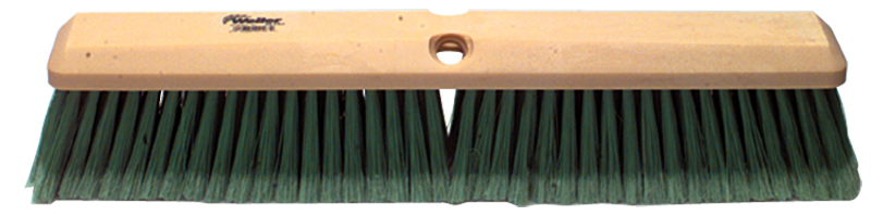 24" - Maroon Heavy Perma Sweep Broom With Handle - Americas Industrial Supply