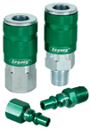 #A71458B - 1/4'' Body x 1/4 NPT (14-Pcs) - Green ARO Coupler & Plug Kit - Americas Industrial Supply