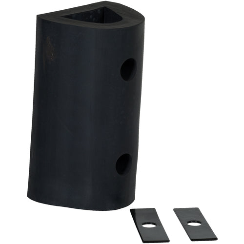 E x truded Rubber Fender Bumper 12 × 6 × 6 - Exact Industrial Supply