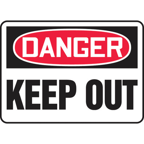 Sign, Danger Keep Out, 7″ × 10″, Aluminum - Americas Industrial Supply