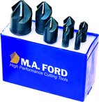 7 Pc. HSS 90° Chatterless Countersink Set - Americas Industrial Supply