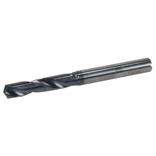 MDS138MHV 0.5433″ Dia. × 0.5512″ Shank × 2-3/4″ Flute Length × 5-9/32″ OAL, DEX, Coolant Thru, Cylindrical Solid Carbide Drill - Exact Industrial Supply