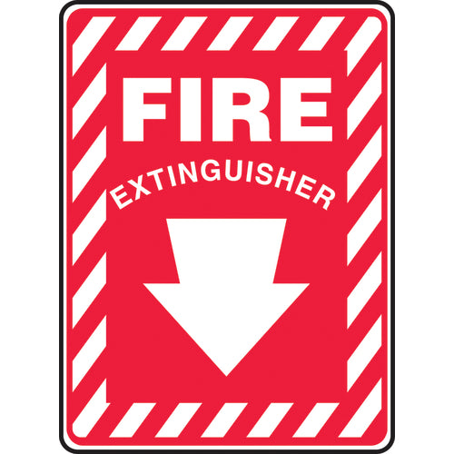 Sign, Fire Extinguisher, 10″ × 7″, Vinyl - Americas Industrial Supply